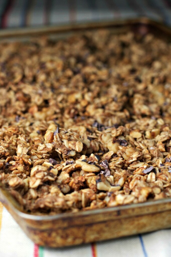 banana bread granola with cacao vegan gluten free best recipe