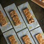 no bake cinnamon raisin almond butter oat bars vegan gluten free recipe