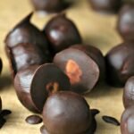 cacao covered chocolate chip cookie dough bon bons vegan gluten free best recipe