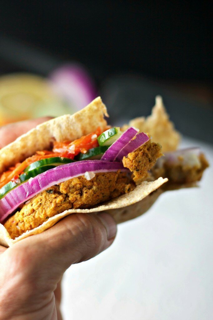 smokey falafel burgers vegan and gluten free best recipe