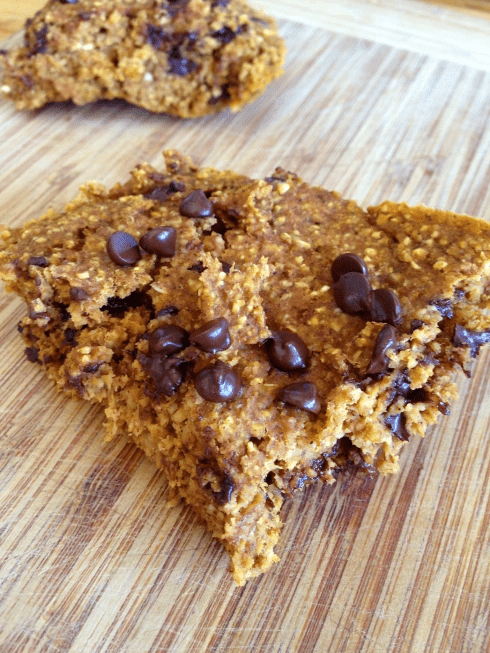 chocolate pumpkin oat bars vegan gluten free best recipe