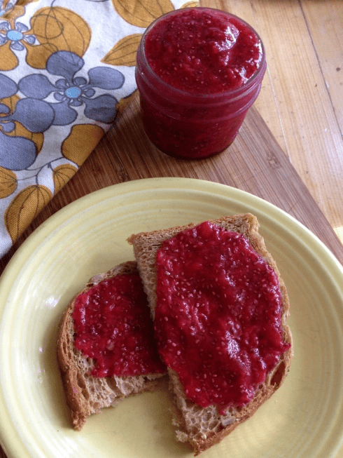 strawberry chia seed jam vegan gluten free best recipe