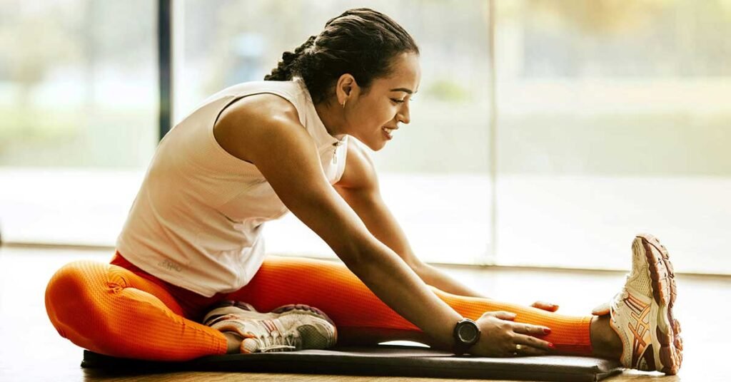 stretching helps against aching legs before bedtime 